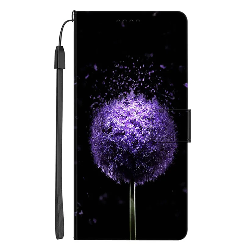 Leather Magnetic Book Cover Flip Wallet Case