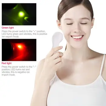 

Electric Ultrasonic Ion Beauty Instrument Rechargeable Facial Deep Cleaner Lift and Firm Skin