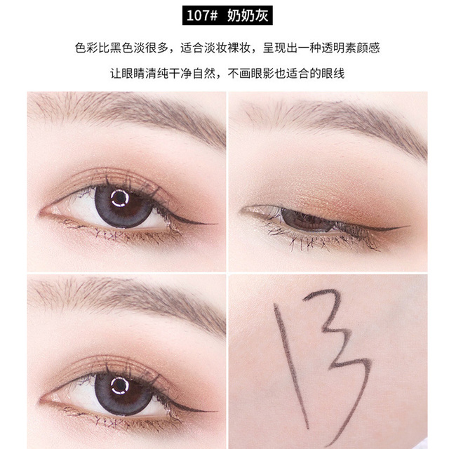 Fast Dry Smooth Waterproof Eyeliner Pencils Eyes Brown Black Color Pigments Liquid Eye Liner Pen Make Up Tools