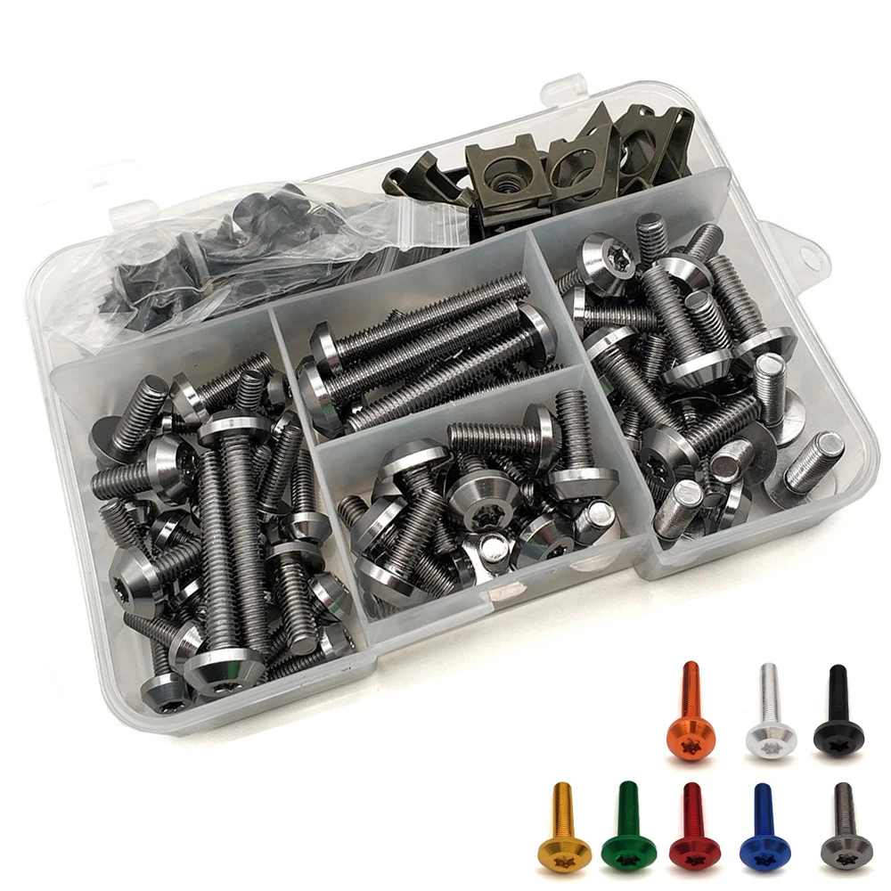 

Universal Motorcycle Fairing Bolts Nuts Kit Body Fastener Clips Screw For Yamaha YZ250X YZ250FX YZ450FX WR450F WR250R WR250X