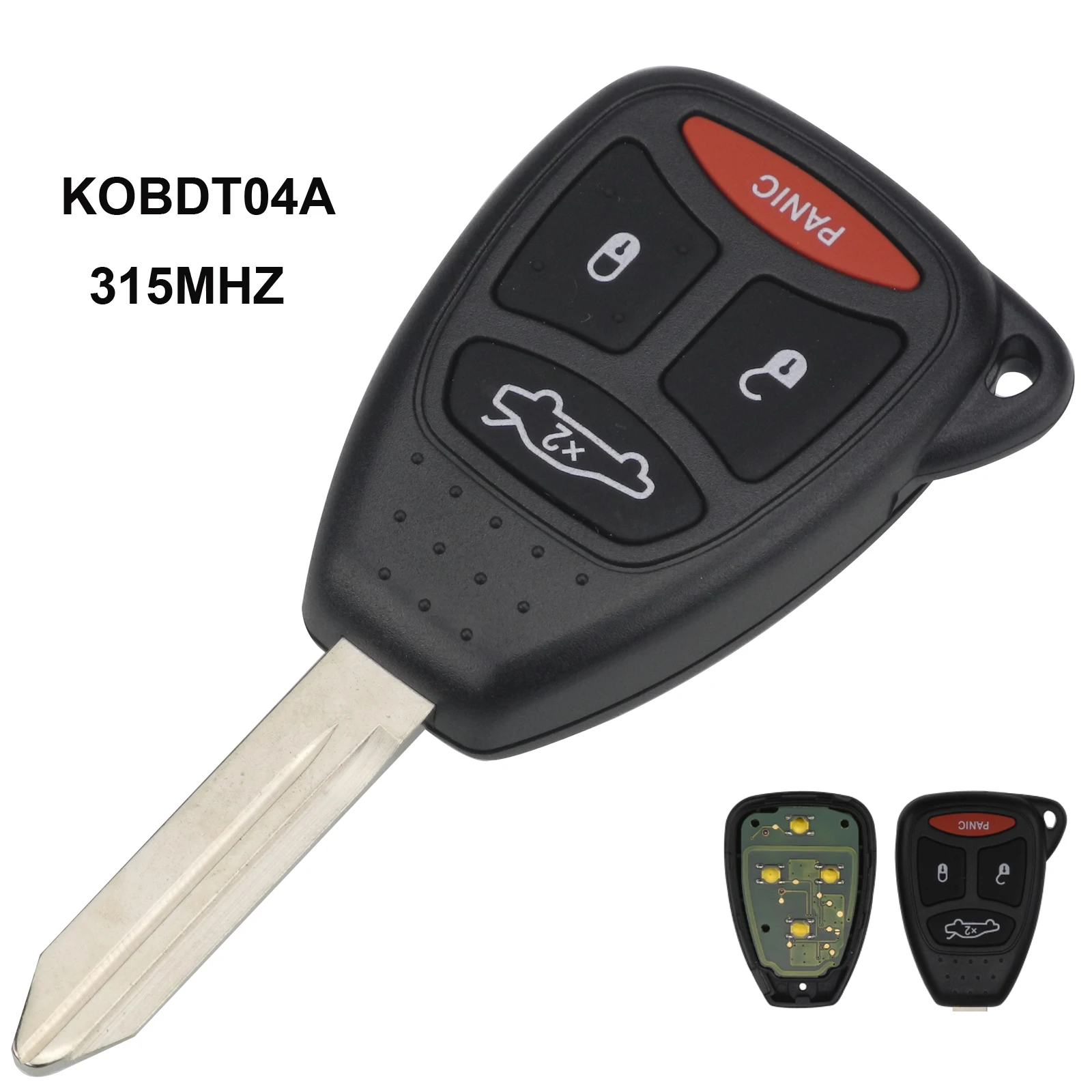 Jingyuqin 4BTNS дистанционный Автомобильный ключ KOBDT04A 315 МГц для Chrysler Dodge Jeep Dakota Durango зарядное устройство 300 Aspen Grand C ar Стайлинг