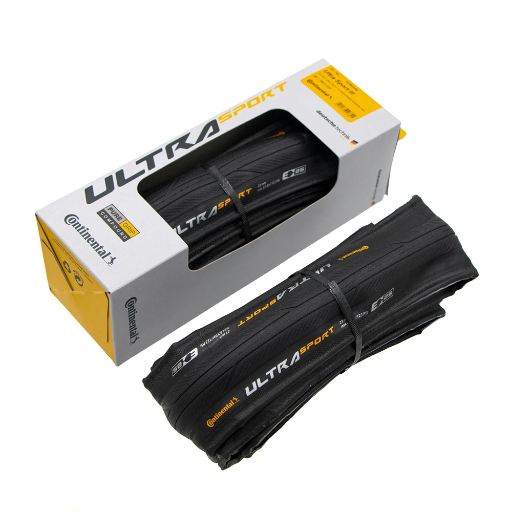 Новый дизайн Continental Ultra Sport III 700x2 3/25 складной чехол для велосипеда PureGrip 3 | Спорт и
