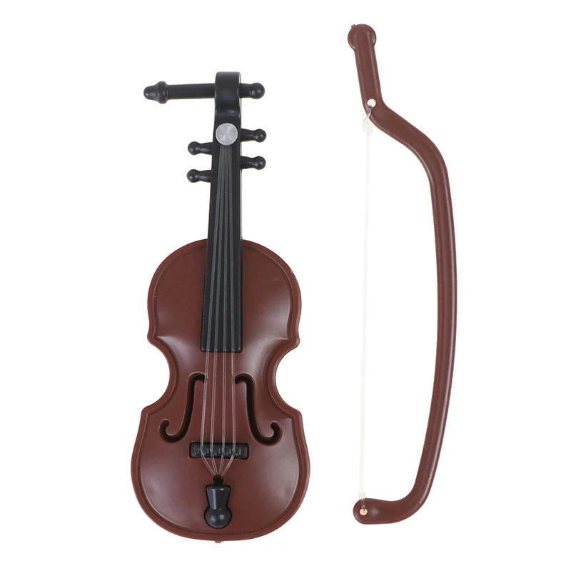 1/12 Puppenhaus Miniatur Musikinstrument Violine Akkordeon Modell Zubehör 