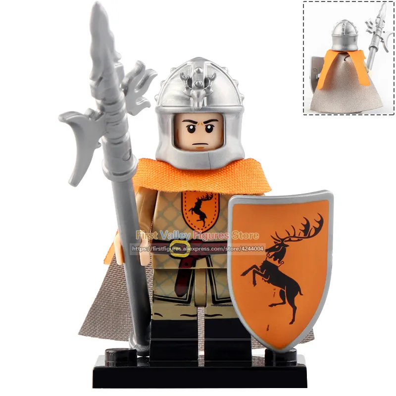 22PCS Game of Thrones House Stark Jon Snow Archer Mini Figure Building Block Toy