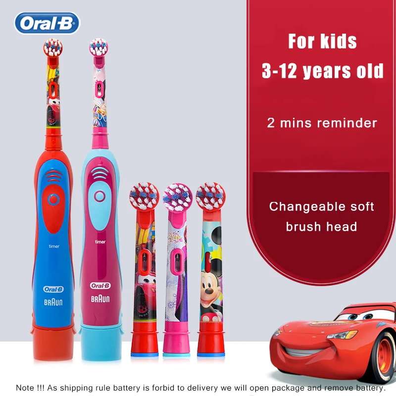 Oral B Kid Electric Toothbrush Soft Brush Head Battery Powered Changeable Brush Head Oral B Kid Electric Toothbrush Soft Brush Head Battery Powered Changeable Brush Head