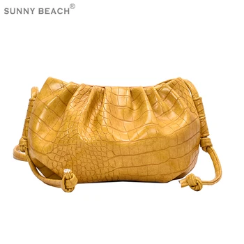 

Alligator fashion small bag female bag 2020 new Korean version messenger bag Cloud bag shoulder bag