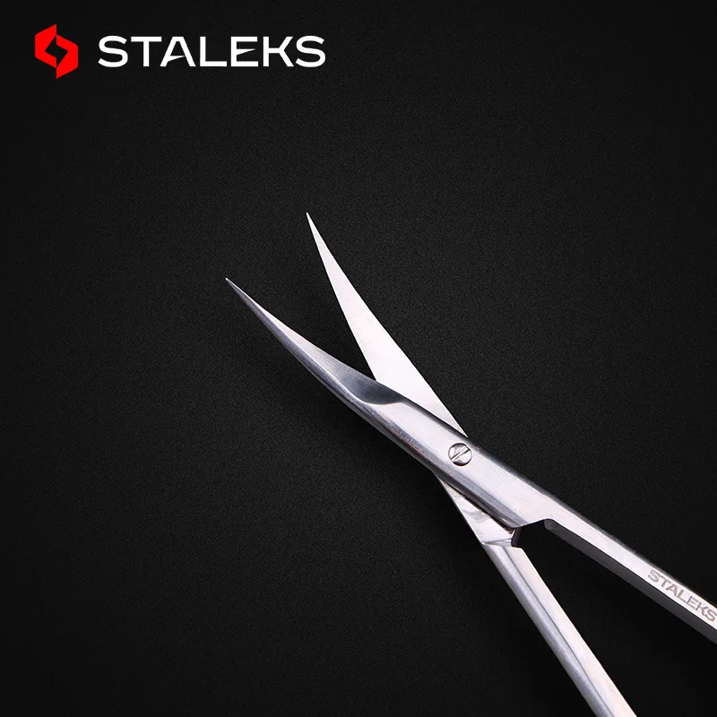 1pc STALEKS Classic 20-2 Stainless Steel Eyebrow Scissors Profession Eyelashes Nose Hair Trim Scissor Sharp Makeup Tools 2