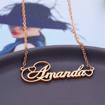 

Personalized Name Necklace Custom Name Necklaces for Women Nameplate Necklace Customized Jewelry Gift for Her Dropshipping