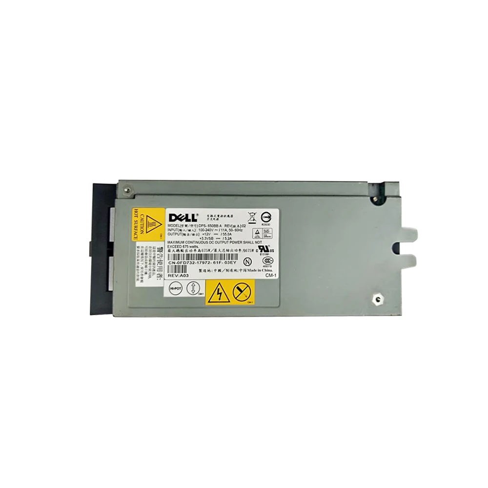 675W DPS-650BB в 0FD732 0P2591 0KD045 для Dell Мощность край PE1800 сервера Питание оригинальный FD732