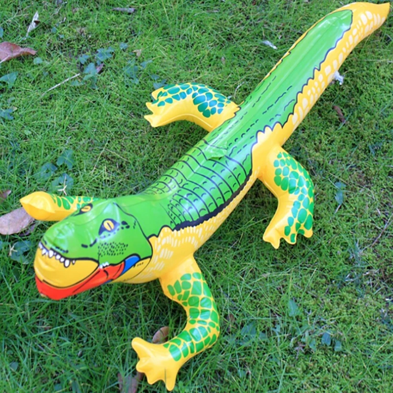 1pc Inflatable Crocodile Blow Up Funny Water Toys Crocodile Toy
