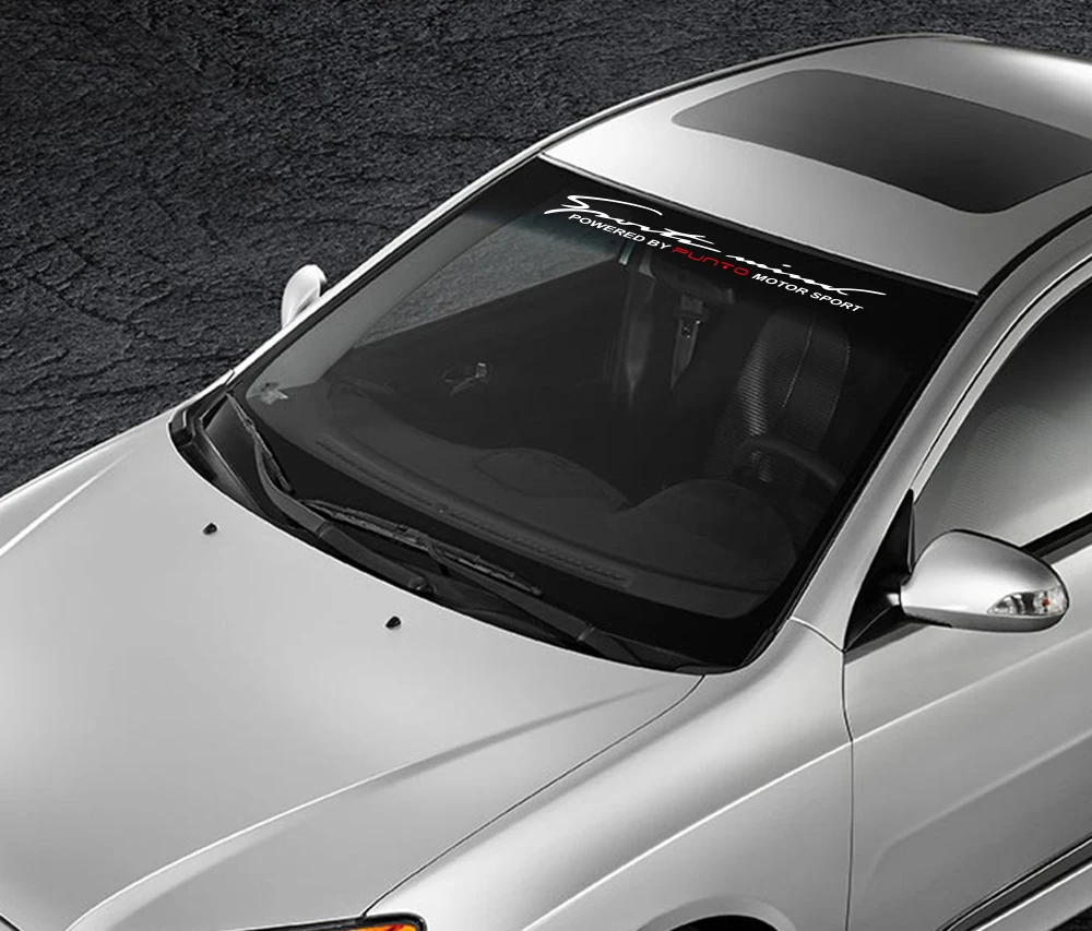 90*12 см для мотоспорта, автомобилей сзади лобовое стекло наклейки для Fiat Punto Авто Светоотражающие виниловые настенные украшения автомобильные аксессуары