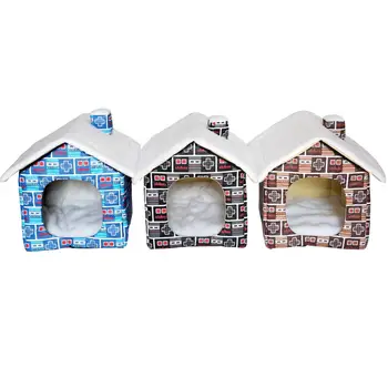 

Foldable Pet Cat Bed Mat Soft Shape Dog Kennel Winter Pet Cave Cat House Warm Sleeping Cats Nest Washable Dog Beds Pet Bed