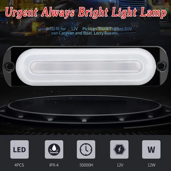 

12V Fog Light 24W Red 6LED Car Truck Lamp Safety 10PCS set Anti-collision