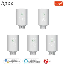 Contrôleur de température de radiateur thermostatique Programmable, Tuya Smart ZigBee, actionneur TRV, pour Alexa Google Home