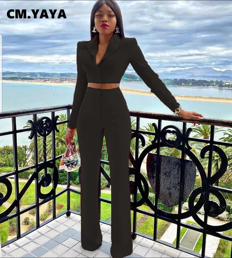 Lemon Gina Women Pants Suit Solid Crop 