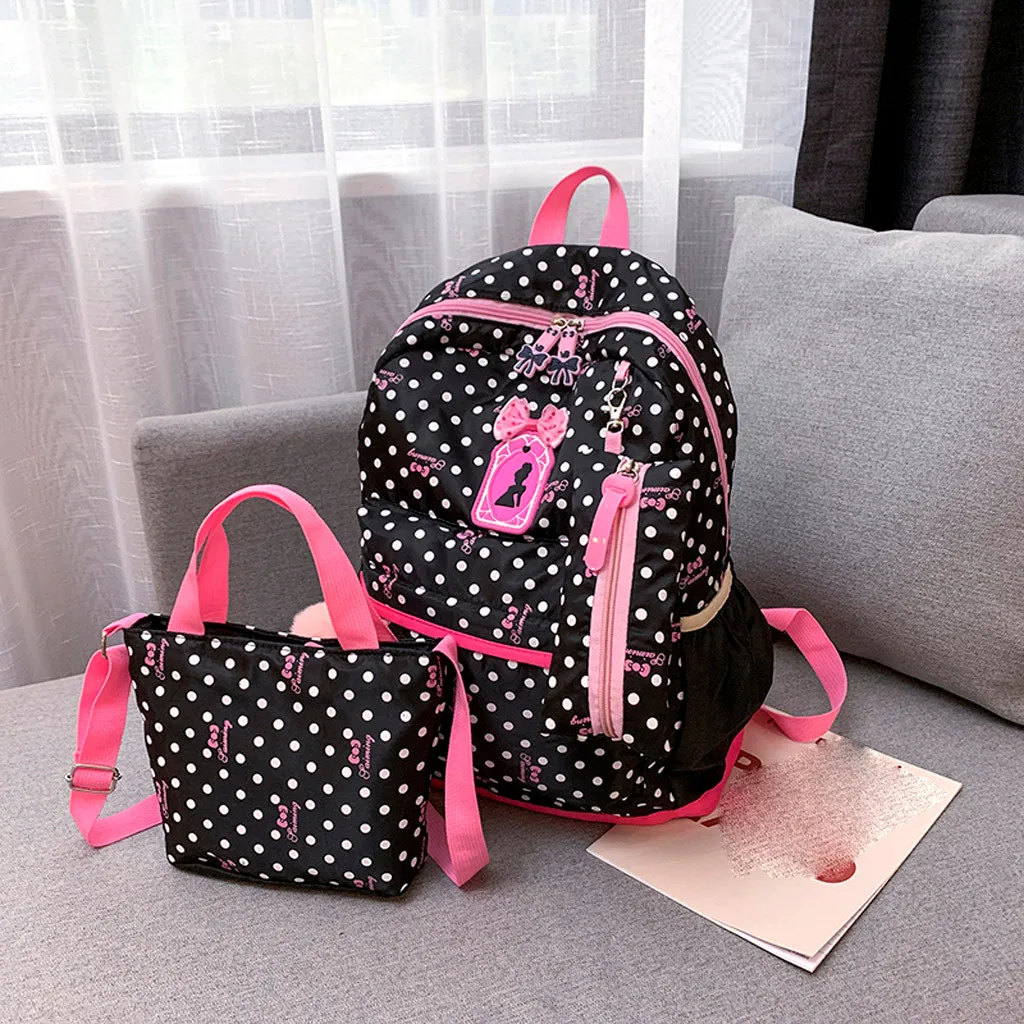 35# женский студенческий рюкзак, Повседневная сумка на плечо, Ланч-бокс, пенал из трех предметов, дорожный рюкзак, школьная сумка для девочки, сумка на плечо