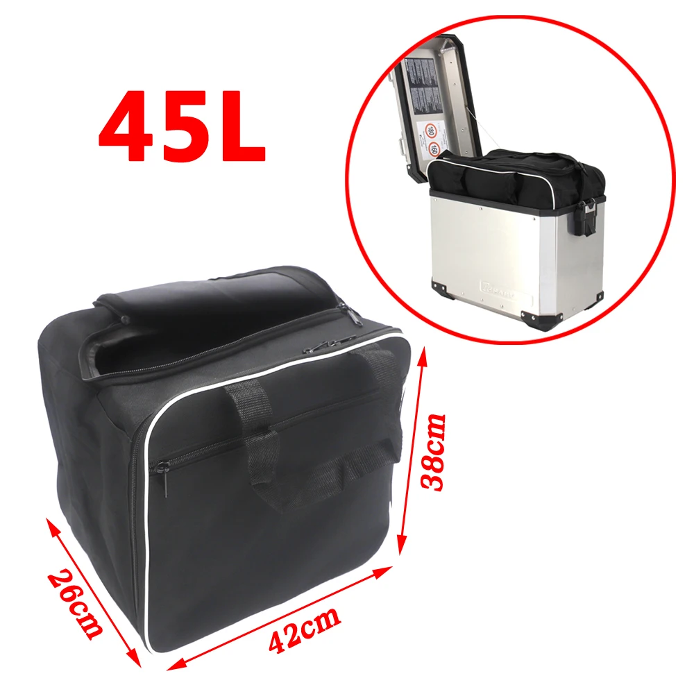 For BMW R1200GS Adv Black Inner Bags R 1200 GS adventure WATER-COOLED 2013- Motorcycle Luggage Bags