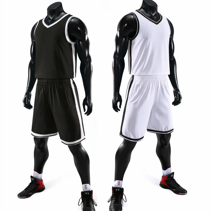 

2019 New High quality Men Basketball Set Uniforms kits Sports clothes Kids basketball jerseys college tracksuits DIY Customized