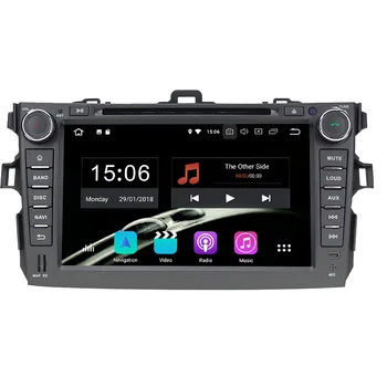

car Radio GPS 8'' Android 9.0 Octa Core 4GB RAM 64GB ROM 2Din Car Radio DVD GPS Multimedia Player For Toyota Corolla 2006-2011