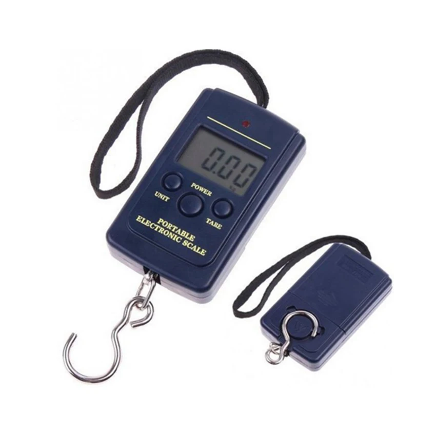 88lb/40kg LCD Display Mini Hanging Scales Electronic Balance Digital Fishing Postal Hook Scale with/ without Backlit | Инструменты