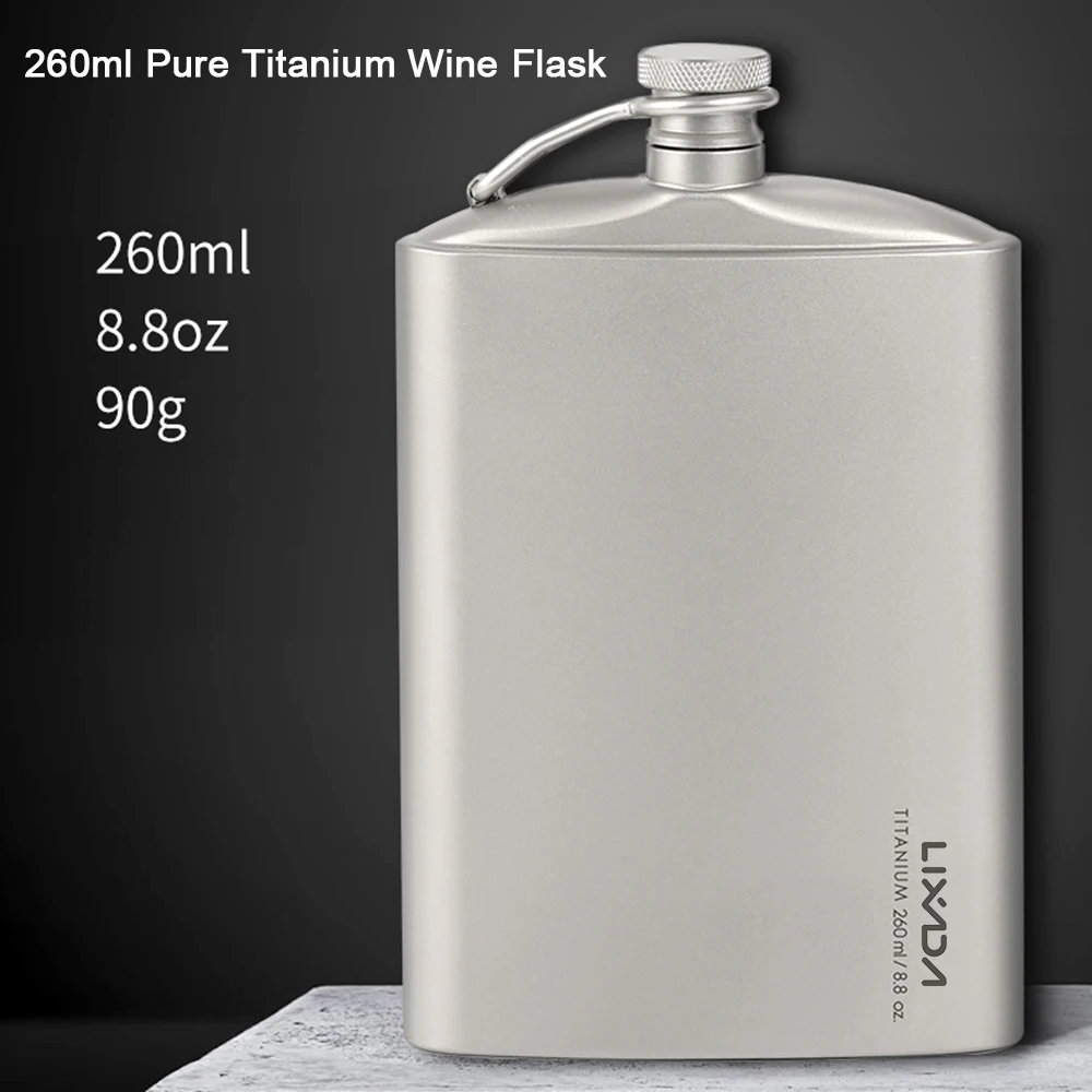Download Titanium Hip Flask Leakproof Titanium Outdoor Camping Flask Alcohol Whisky Wine Flask For Backpacking Fishing Picnic Hiking Outdoor Tablewares Aliexpress
