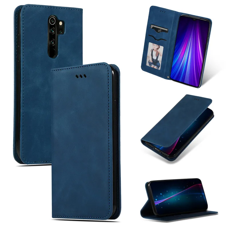 Для Xiaomi Redmi Note 8 Pro Чехол-бампер с откидной крышкой из искусственной кожи чехол-книжка для Xiaomi Redmi Note 8 Pro Чехол Для Телефона