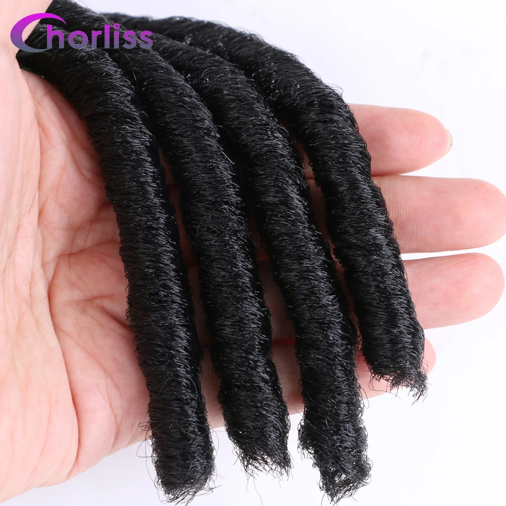 Мягкий ужас Омбре черный искусственный Locs цветные вязанные крючком косички синтетические косички для наращивания волос Chorliss афро прическа для женщин богиня