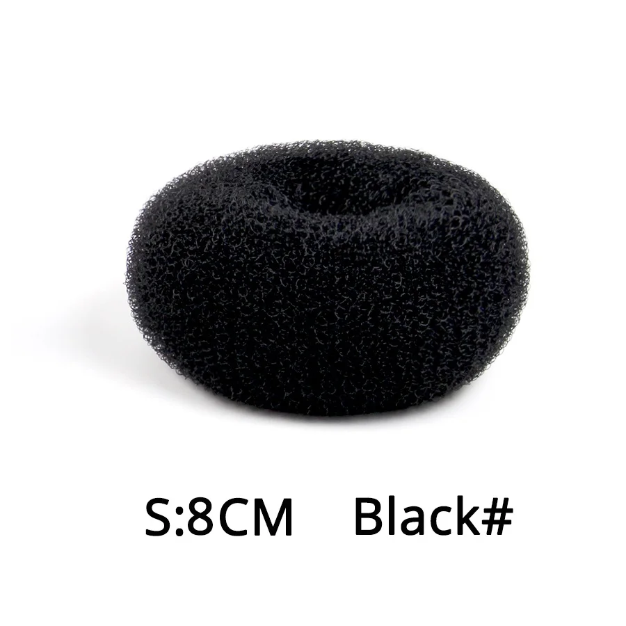 JIAHAO 3 Pezzi Da Donna Magic Shaper Ciambella Capelli Chignon Creatore Di Anelli Per Capelli Rotondi (1 S 1 M 1 Large) (marrone - Foto 11