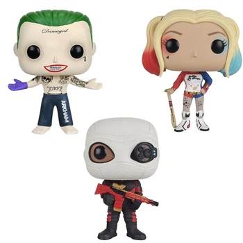 

Movie super heroes Suicide Squad action figures 10cm DC Harley Joker Quinn Deadshot model toys doll collection FOR GIFTS
