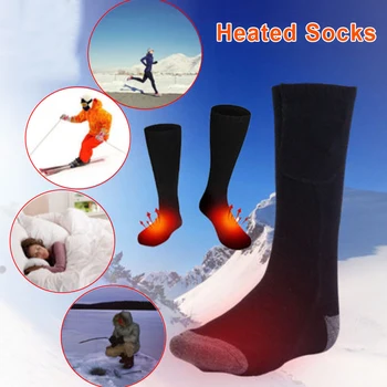 

Rechargeable Electric Heating Warm Socks Adjustable Temperature Lithium Battery Infrared Sport Socks For Unisex Foot Warmer