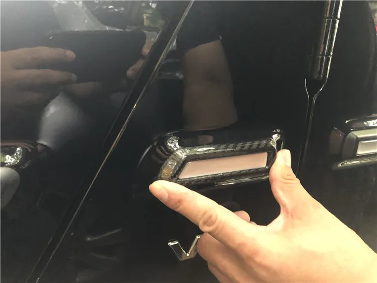 2019y G класс w464 G63 G500 карбоновый плавник боковая формовочная планка для w464 G63 G500 карбоновая наклейка