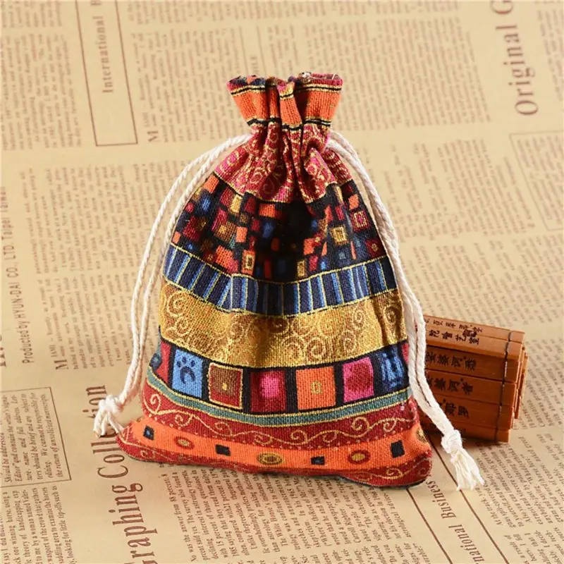 

Brand New and High Quality 10pcs Chinese Style Mini DND Dice Bag Board Game Cotton Tarots Card Storage Bag Jewelry Bag 10*14cm