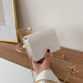 

Textured mini bag fashion chain bag female 2020 new foreign messenger bag wild ins shoulder bag