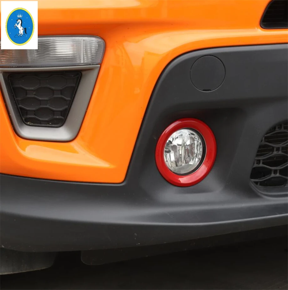 Yimaautotrim авто аксессуары передняя фара противотуманная фара украшение кольцо Крышка отделка Подходит для Jeep Renegade красочно