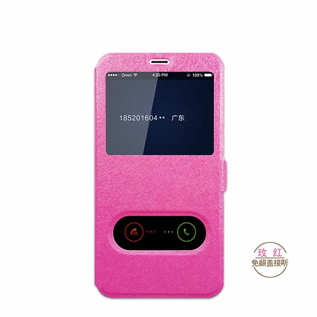 Роскошный умный кожаный флип-чехол для телефона Xiaomi Redmi Note 2 3 4 4A 4X5 5A Plus Pro чехол-накладка - Цвет: Pink