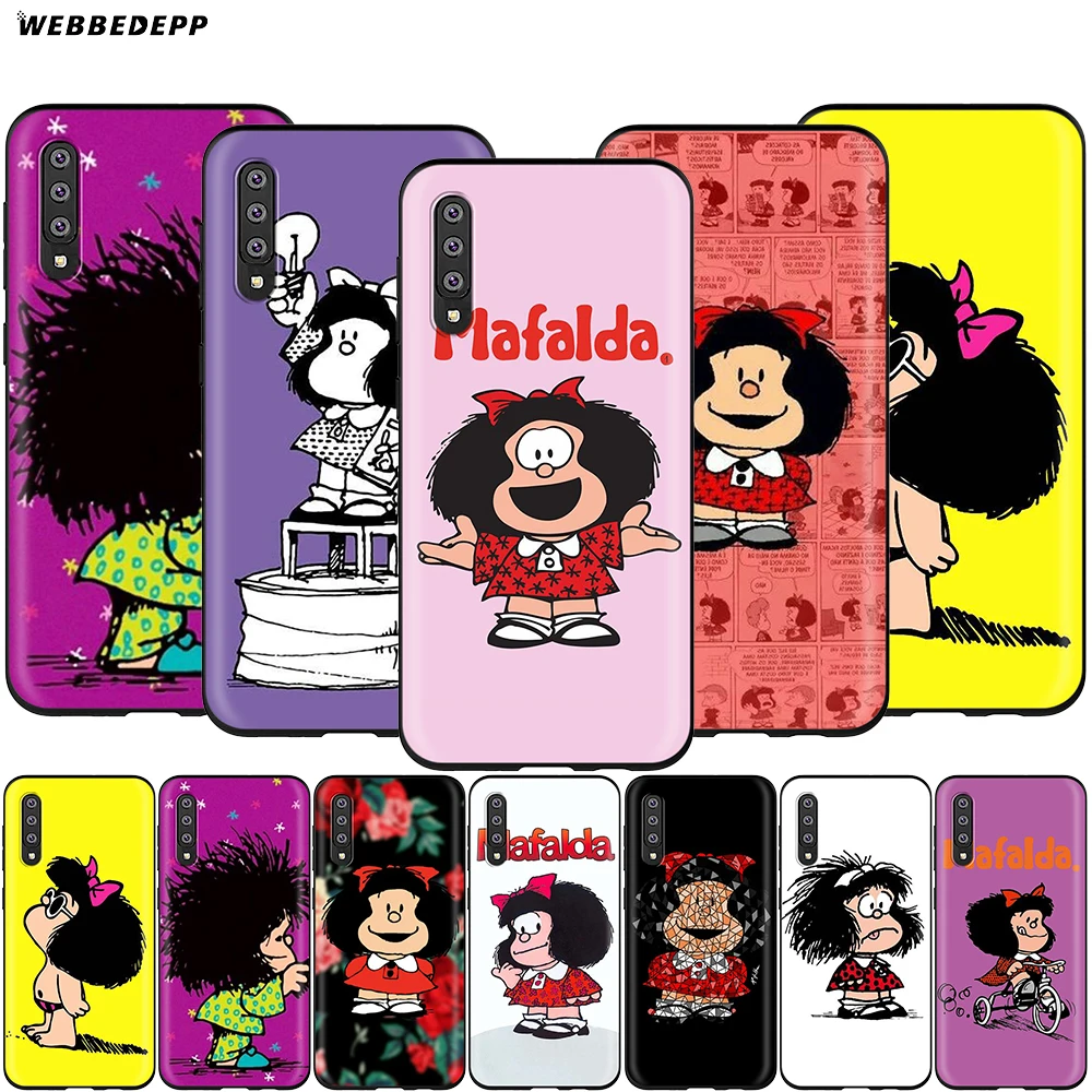 Webbedepp Mafalda красивый чехол для Samsung Galaxy A3 A5 A6 Plus A7 A8 A9 J6 M20 A10S A20S A30S A40S A50S | Мобильные