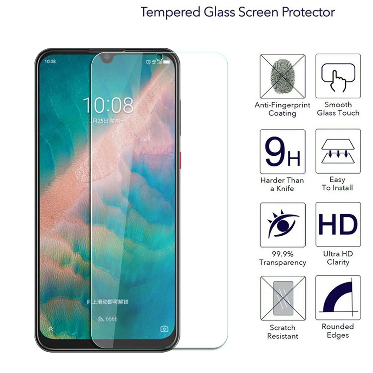 Закаленное стекло для zte BLADE 20 Smart A7 A7S V10 V10 Vita 10 Pro Защитная пленка для экрана