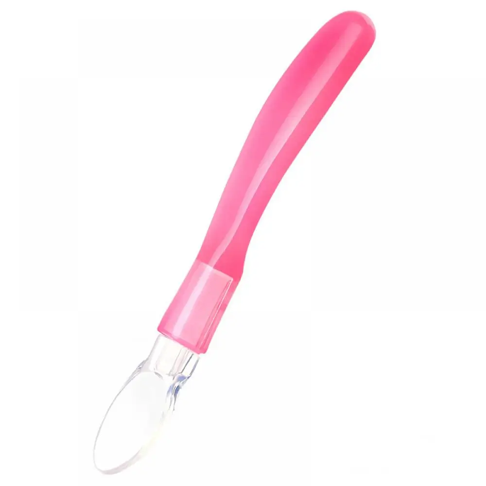

Kids Children Flatware Feeding Spoons Baby Soft Head Silicon Spoon Baby Safety Temperature Heat Sensing Thermal Feeding Spoon