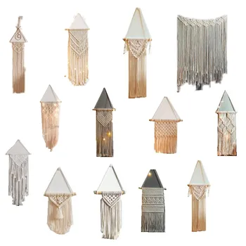

2020 New Home Apartment Housewarming Macrame Woven Wall Hanging Beautiful Bohemian Geometric Art Decor Tapestry Dorm