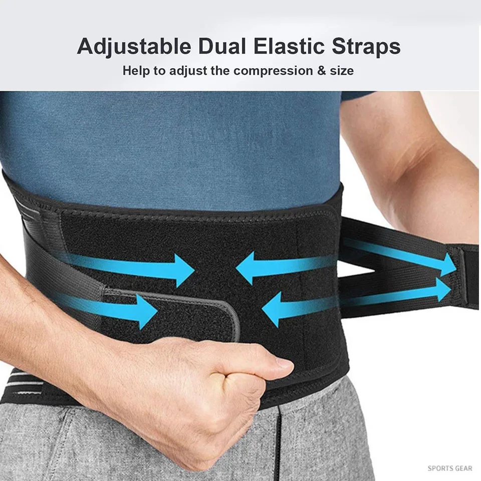 Back Support Lower Back Brace Pain Relief Lumbar Support Belt for Men Women  HG