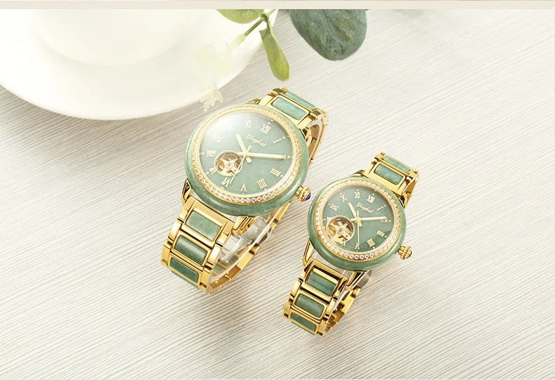 Новые часы Trill Hot style Lovers Jadeite Jade автоматические механические часы A берет на себя