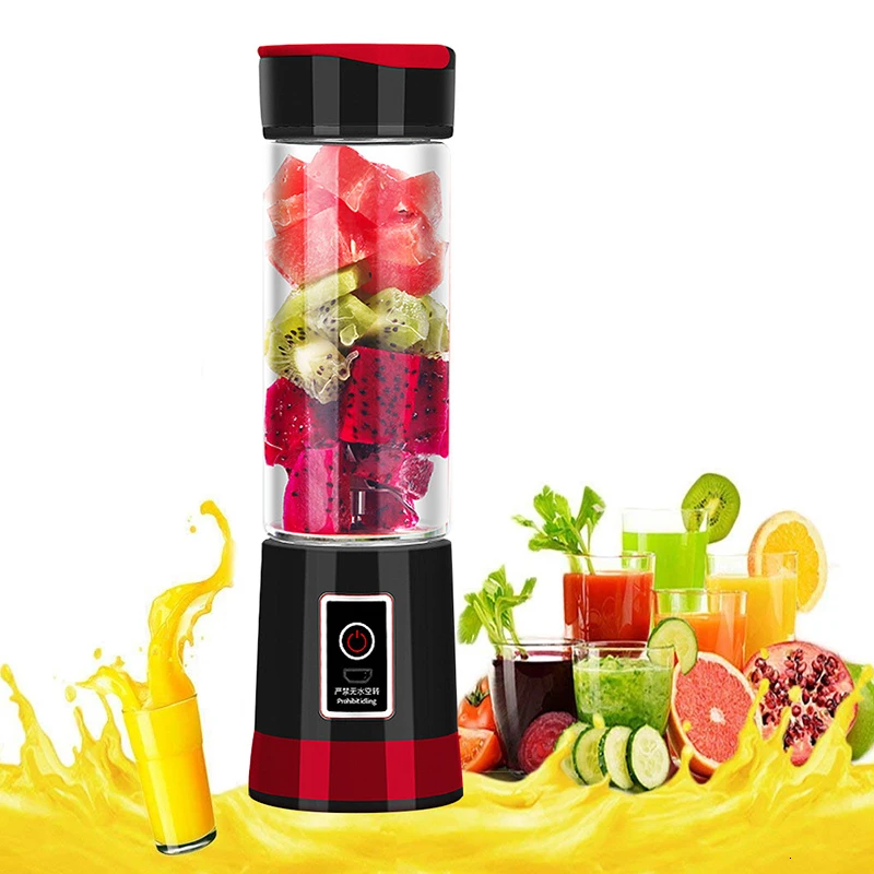 

Home Desktop Juicer 500ML Large Capacity Portable Mixer Cup USB Rechargeable Fruit Vegetable Blender Bottle For Smoothie Juice