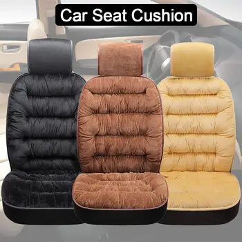 

Car Seat Cushions With Backrest Thickened Plush Car Seat Cushion Warm And Soft Universal Application