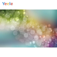 Yeele Birthday Light Bokeh Gradient Color Photocall Photography Backdrops Personalized Photographic Background For Photo Studio allenjoy photography backdrop spring grass white flower bokeh green background photocall photographic photo studio