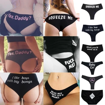 

Printing Girl Cute Cartoon Alphabet Women S Waist Bag Hips Breathable Comfortable Underwear 8 Styles Stringi
