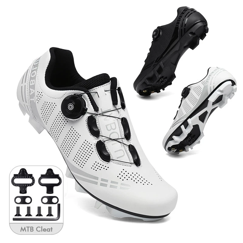 Zapatillas mtb a la moda para hombre y mujer, zapatillas ciclismo carretera, zapatos planas para bicicleta de montaña, spd, botas para bicicleta de carretera de con calas pedal|Zapatillas de ciclismo| -