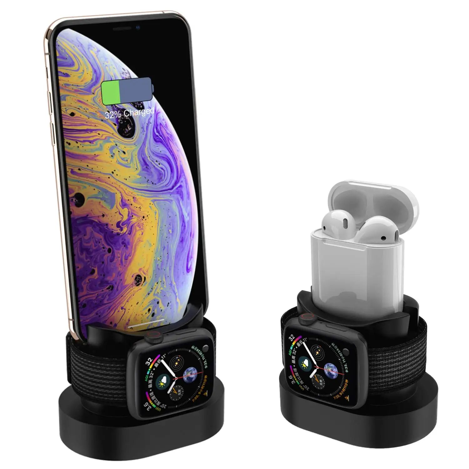 Аксессуары совместимы с Apple Watch зарядная подставка с стойка для iPhone Airpods зарядная док-станция Подставка для iPhone