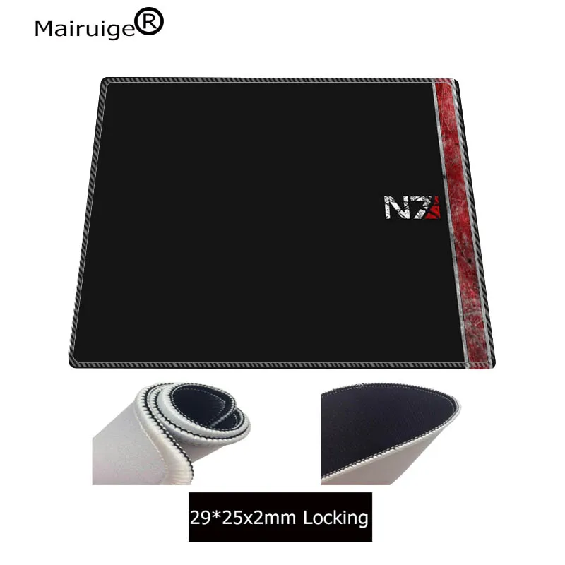  Speed Mass Effect N7 Game Logo Large Mouse Pad Stylish Stitched Edge Computer Mice Mat Gaming Mouse
