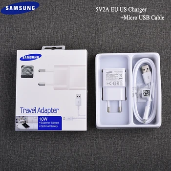 

Samsung 5V/2A Travel Wall Charger 100/150CM Micro USB Cable for Samsung S6 S7 Edge J3 J5 J7 Note 4 5 A3 A5 A7 2016 A10 M20 M30