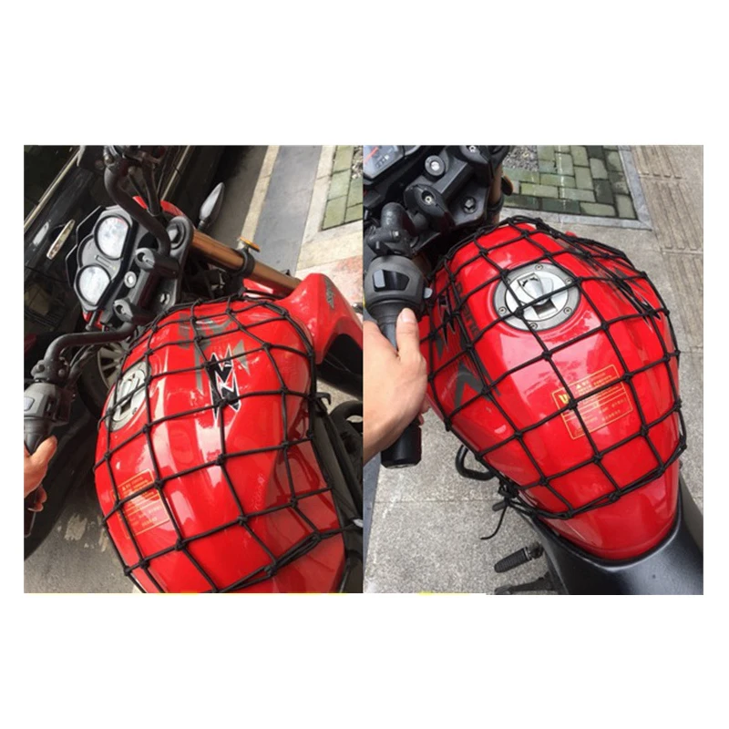 

42x42cm Latex Cargo Net Universal Car Trunk Luggage Storage Cargo Organiser Nets Hooks Mesh for Motorcycle Helmet Luggage